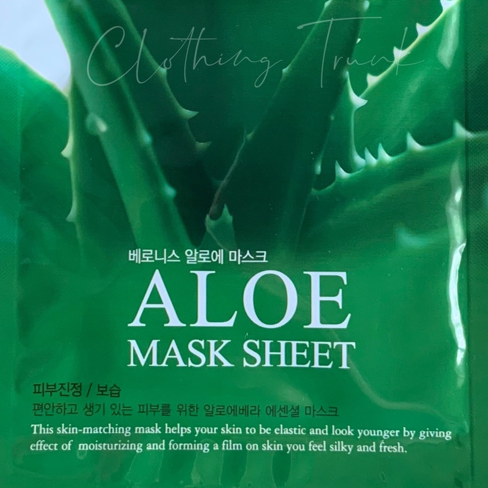 🔴Baroness Aloe Facial Sheet Masks | 6-Piece Spa Set | Soothing & Hydrating